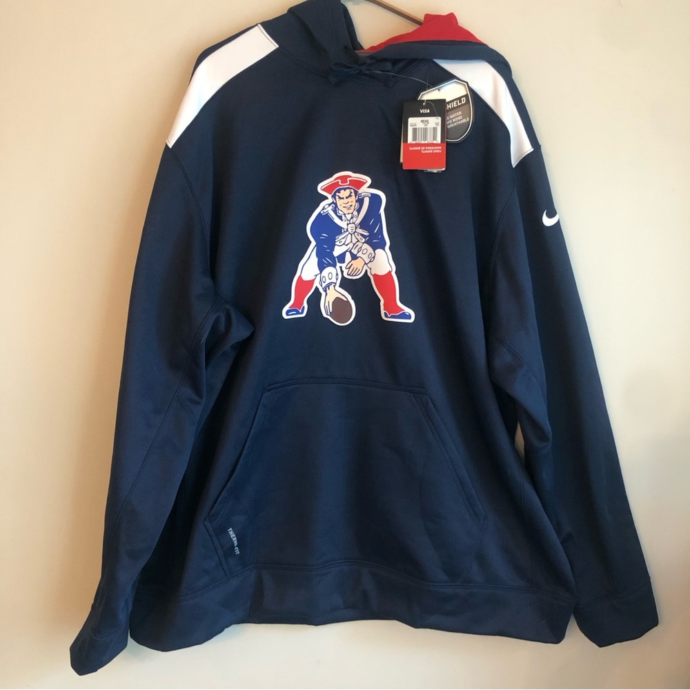 Men’s Nike NFL Patriots Onfield Hoodie Size 3XL